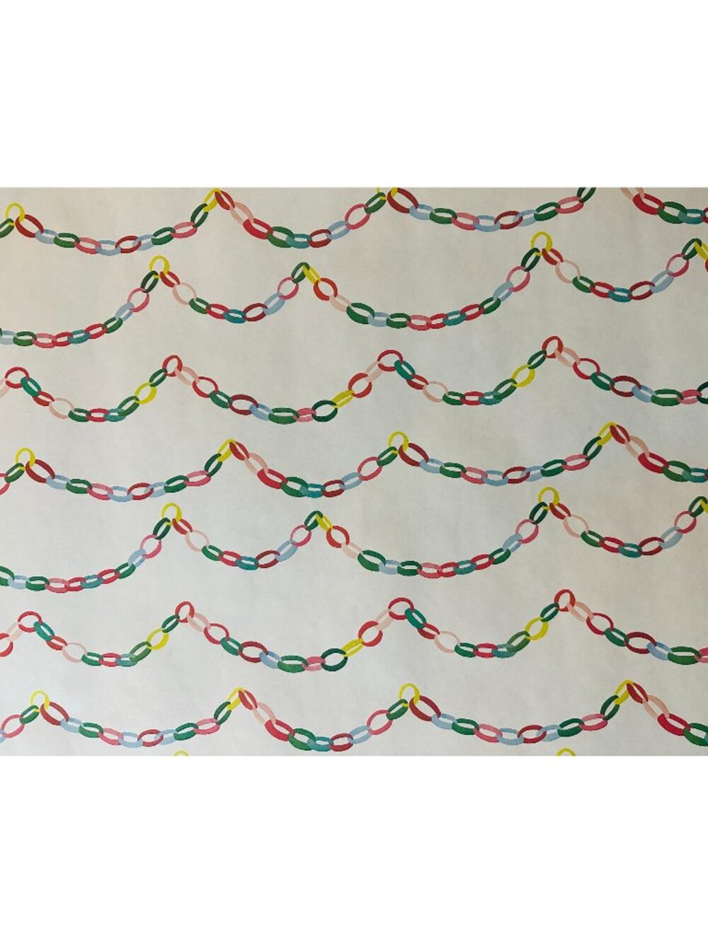 Hallmark Christmas Wrapping Paper Chain Garland 40 sq ft Roll Holiday Gift